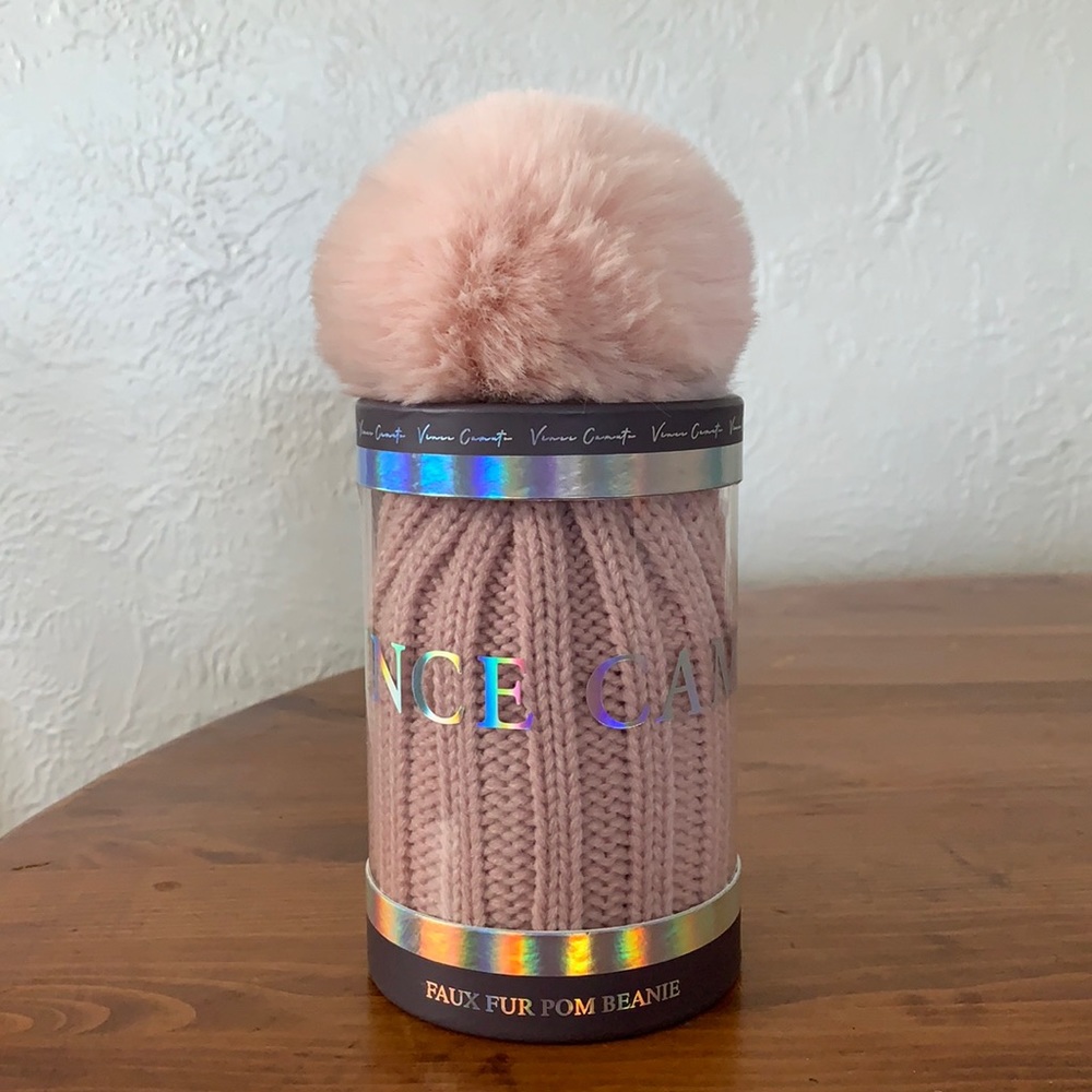 Pink Pom beanie